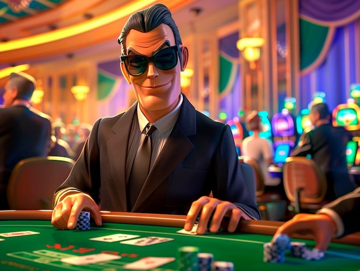English-language Ikan Jackpot table with live dealer and chat interface